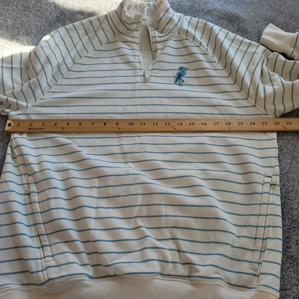 Fabletics x Malbon Quarter Zip Pullover Medium The Year Round Terry Golf 21621